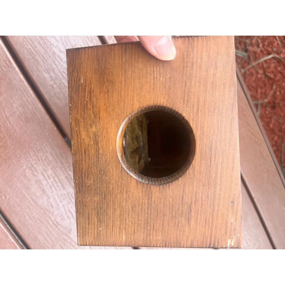 Vintage Rustic Wood Saguaro Cactus Lantern Candle Holder Desert Southwest Decor